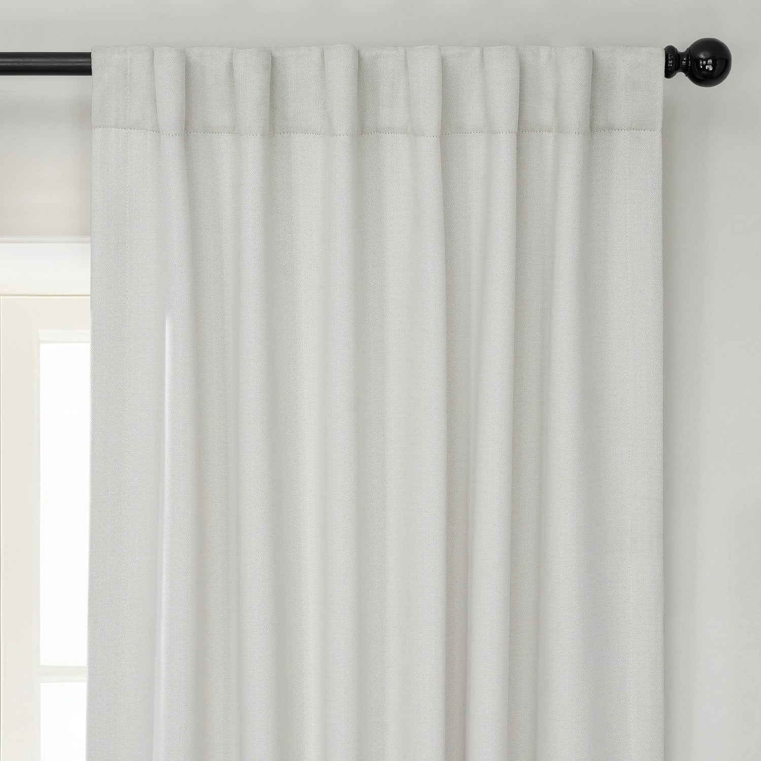 Birch Textured Faux Linen Room Darkening Curtain - Image 3