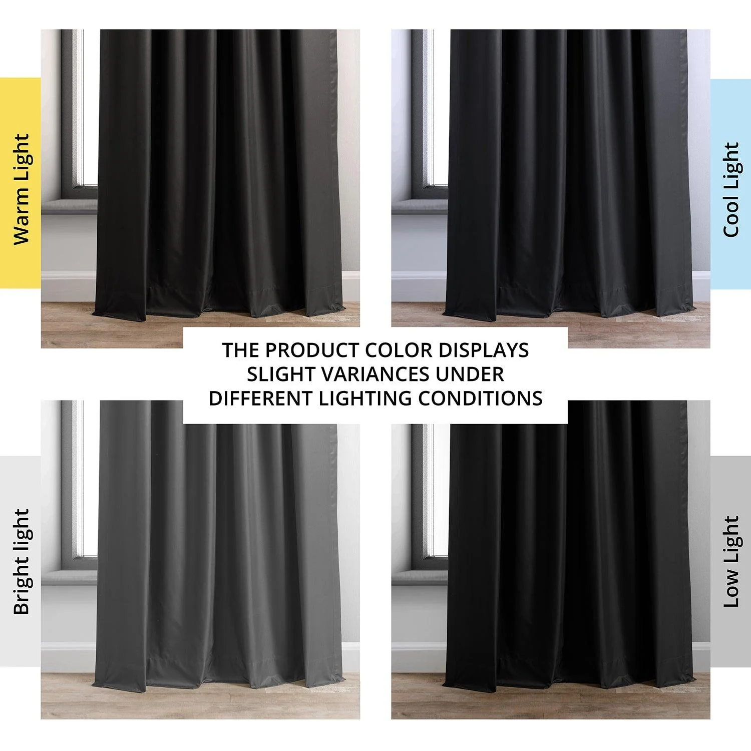 Deep Black Hotel Blackout Curtain - Image 7