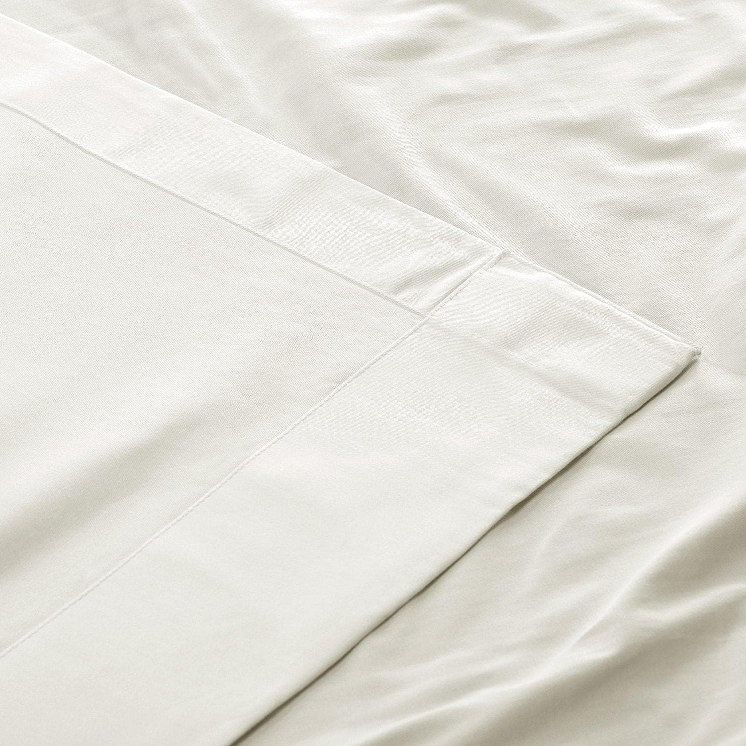Fresh Popcorn Tie-Top Solid Cotton Curtain - Image 3