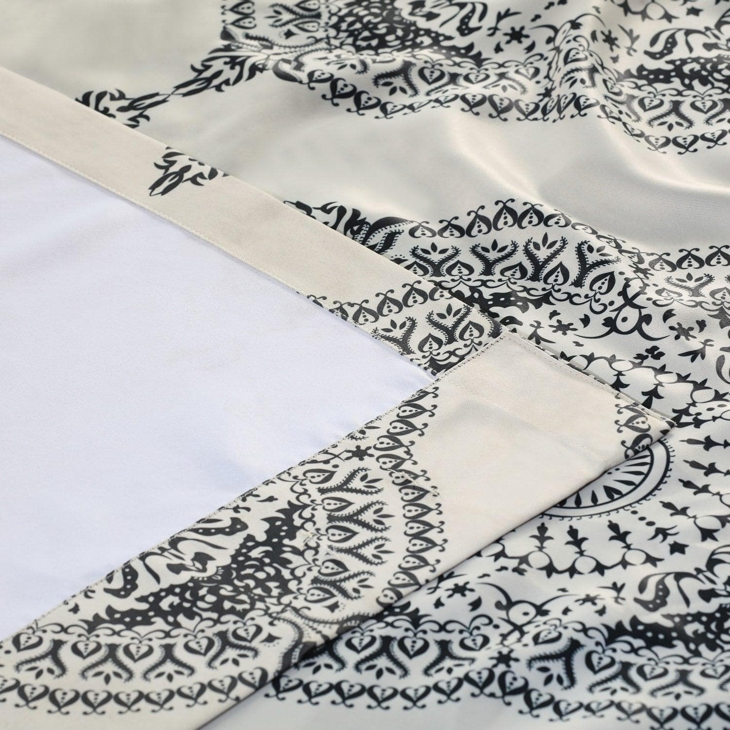 Henna Black Emblem Room Darkening Curtain - Image 5
