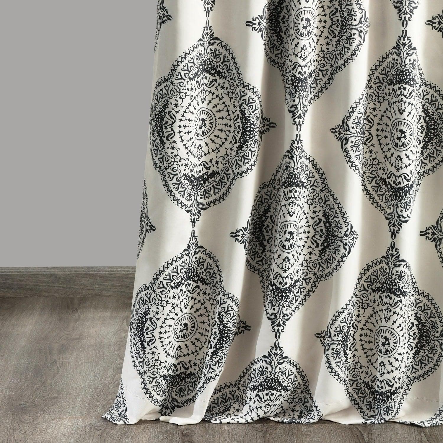 Henna Black Emblem Room Darkening Curtain - Image 6