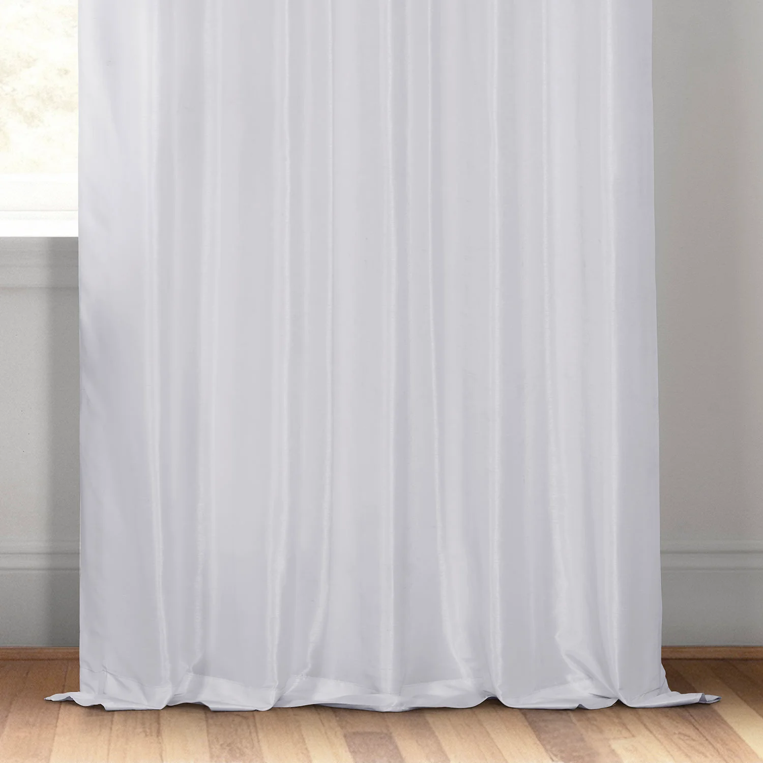 Ice Vintage Textured Faux Dupioni Silk Room Darkening Curtain - Image 6