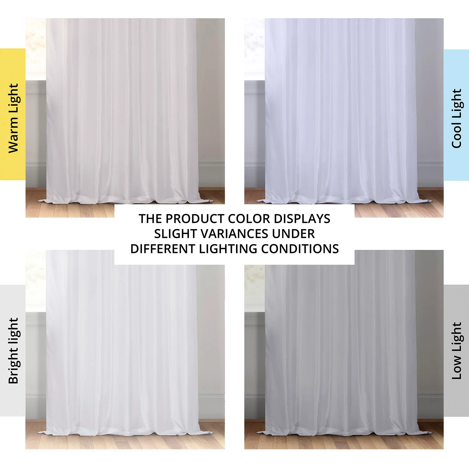Ice Vintage Textured Faux Dupioni Silk Room Darkening Curtain - Image 7