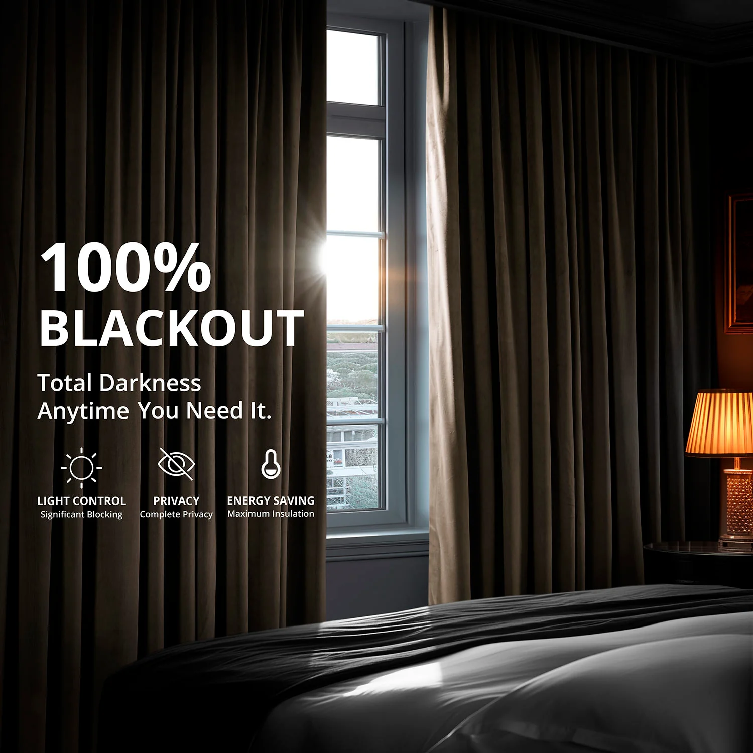 Java Signature Extra Wide Velvet Blackout Curtain - Image 4