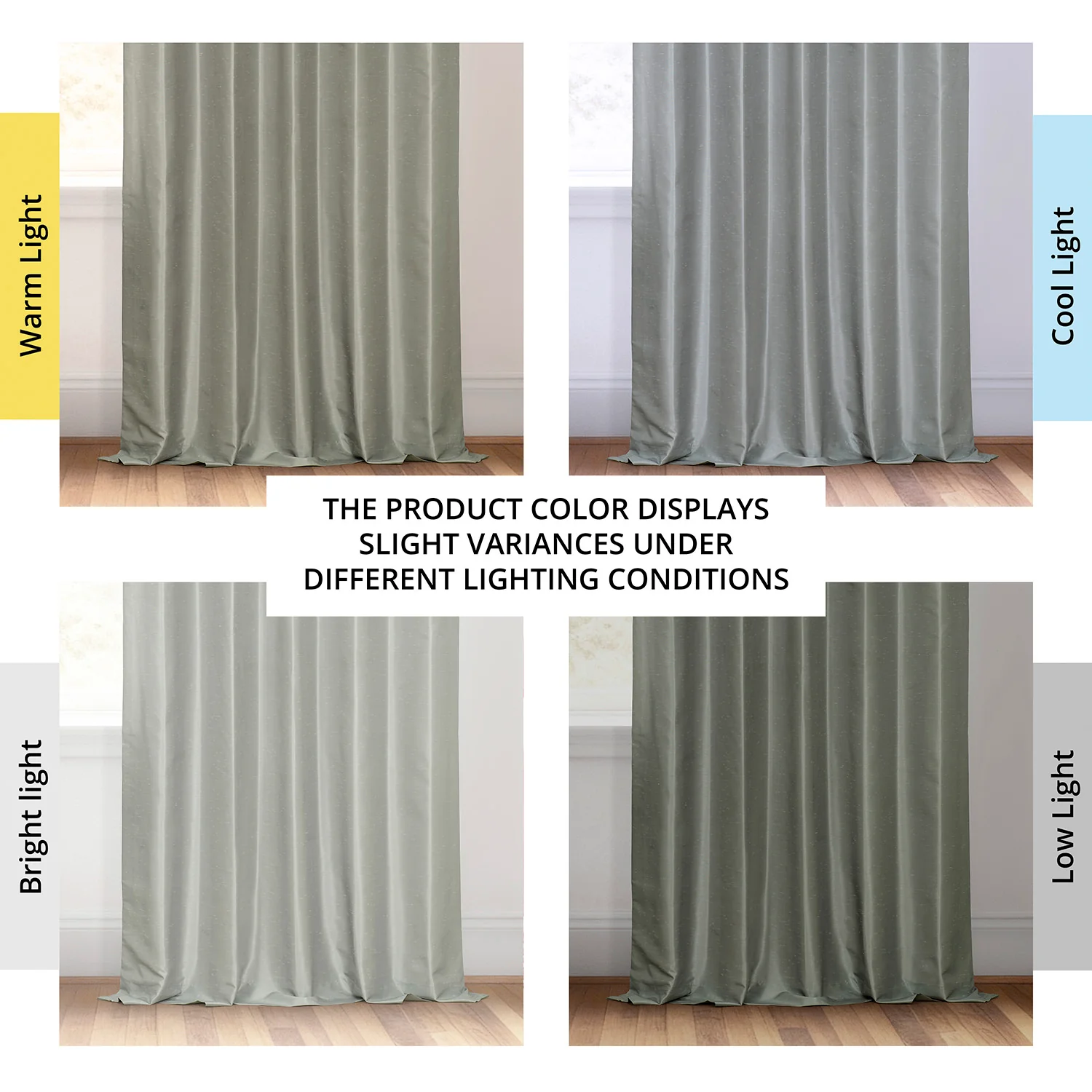 Silver Grommet Vintage Textured Faux Dupioni Silk Blackout Curtain - Image 5