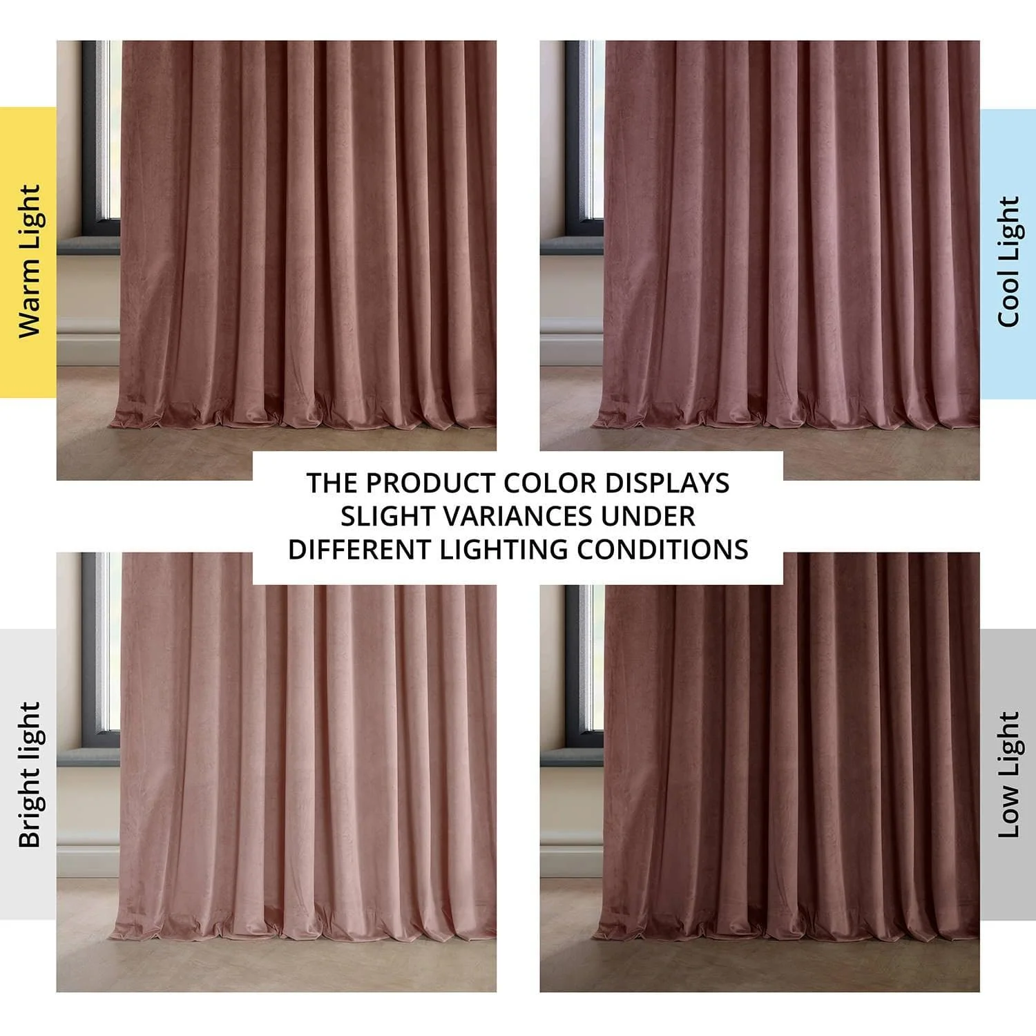 Wild Rose Extra Wide Heritage Plush Velvet Room Darkening Curtain - Image 6
