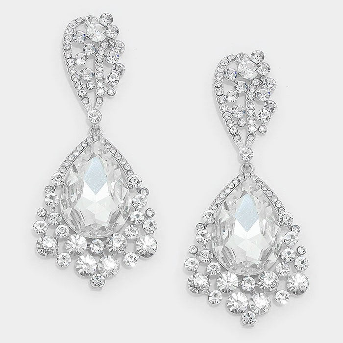 Crystal Teardrop Earrings | 309044