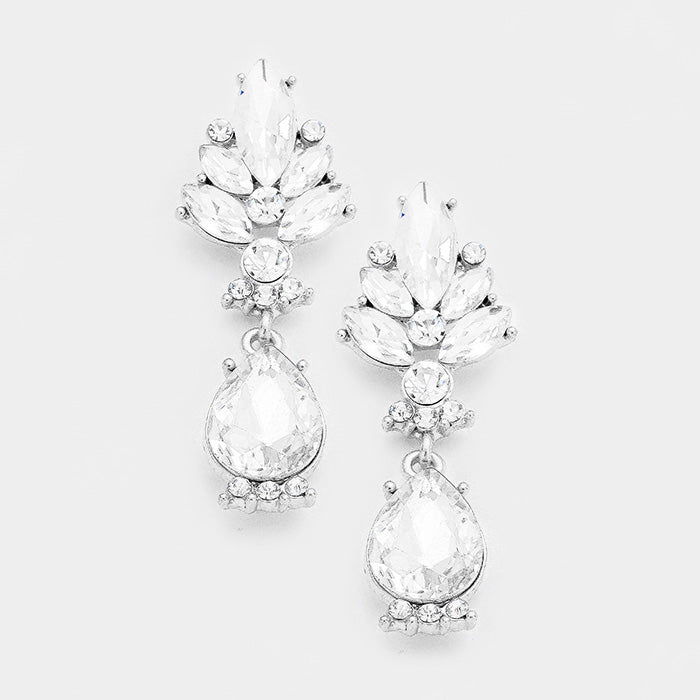 Crystal Teardrop Dangle Earrings | 366834