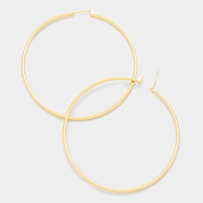 Gold Hoop Earrings | 2.5″ | 314775