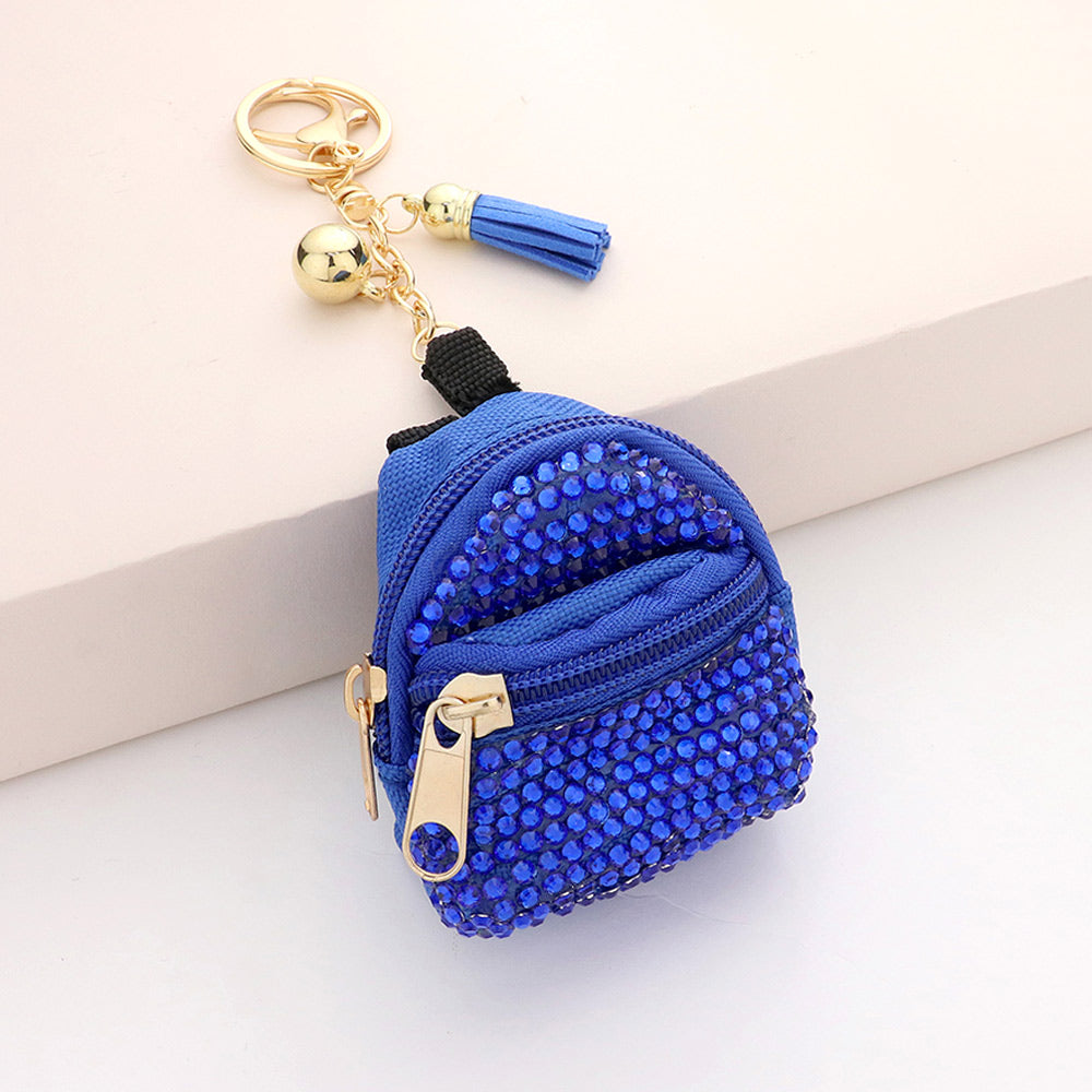 Bling Studded Backpack Keychains | Bling Products | Rhinestone Keychains | K0203