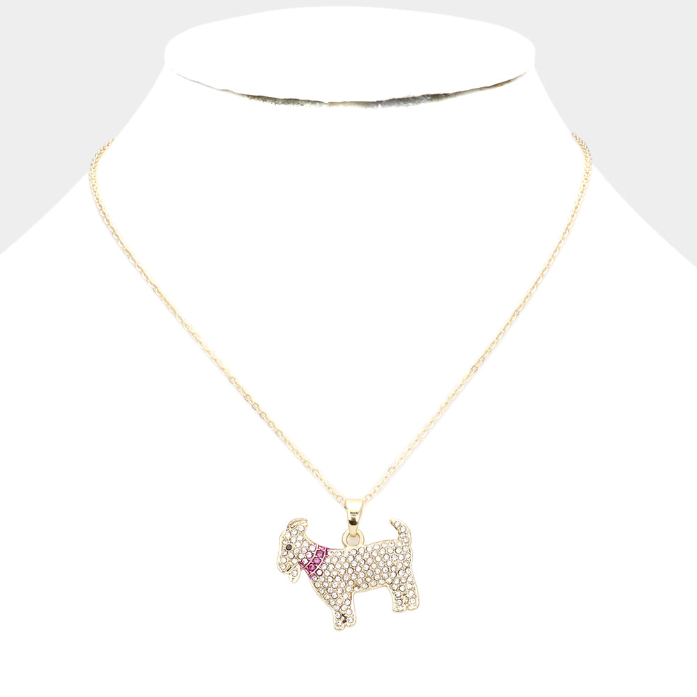 Bling Goat Pendant Necklace | Goat Jewelry | Goat Items | Goat Lover | 531031