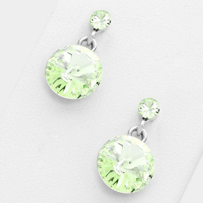 Little Girls Light Green Dangle Earrings | 292754