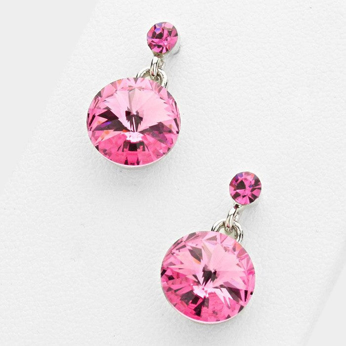 Little Girls Pink Dangle Earrings | 120703