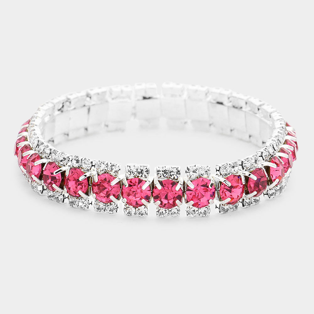 Rose Crystal Stretch Bracelet | 263153