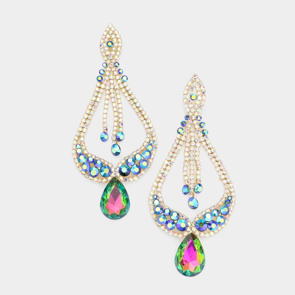 Multi-Color Pageant Earrings | “Miss America” | 529003
