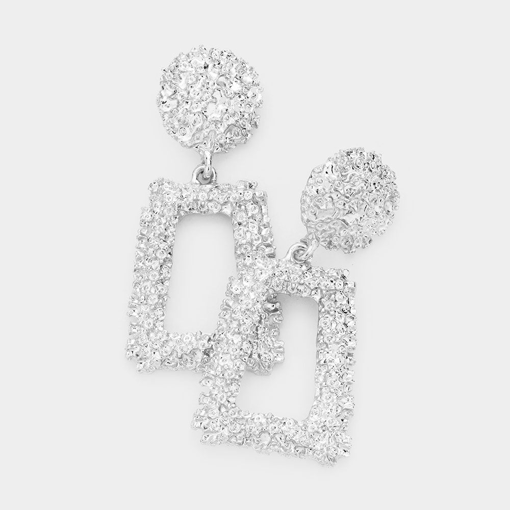 Silver Metal Fun Fashion Knocker Earrings | Fun Fashion Earrings | 486587