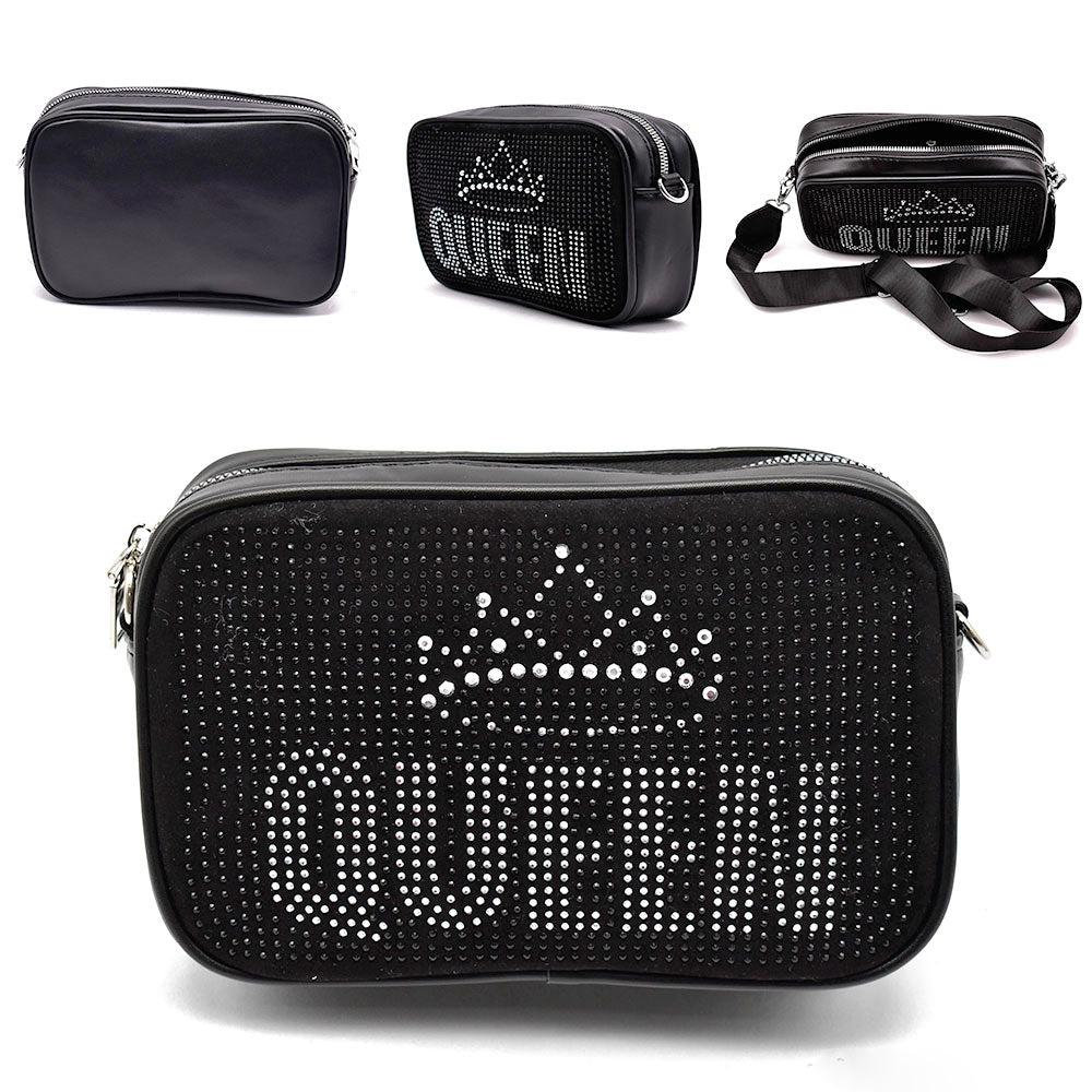 Bling Queen Message with Crown Crossbody Bag | Queen Products | Bling Products | FSB12150